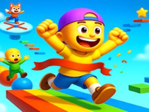 Jeu OBBY Parkour: courir, sauter en ligne