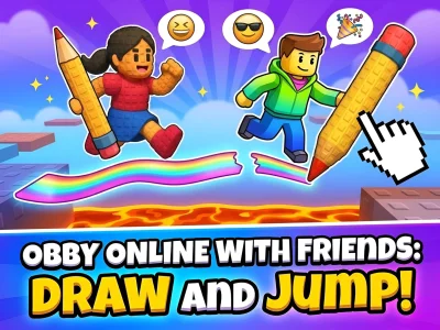 Jeu Obby online with friends: Draw and Jump! en ligne