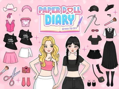 Jeu Paper Doll Diary: Dress Up DIY en ligne