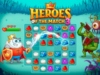 Jeu Heroes of the match 3 en ligne