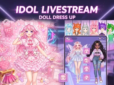 Jeu Idol Livestream: Doll Dress Up en ligne