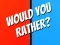 Jeu Would You Rather? en ligne