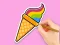 Jeu Coloring Book: Rainbow Ice Cream en ligne