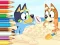 Jeu Coloring Book: Bluey On The Beach en ligne