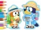 Jeu Coloring Book: Bluey Camping en ligne