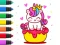 Jeu Coloring Book: Unicorn Cupcake en ligne