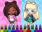 Jeu Coloring Book: Aha World Sporty Girl en ligne