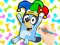 Jeu Coloring Book: Clown Bluey en ligne