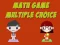 Jeu Math Game Multiple Choice en ligne