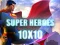 Jeu Super heroes 10х10 en ligne