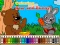 Jeu Coloring book: Bear and rabbit en ligne