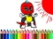 Jeu Back To School: Mask Boy Coloring en ligne
