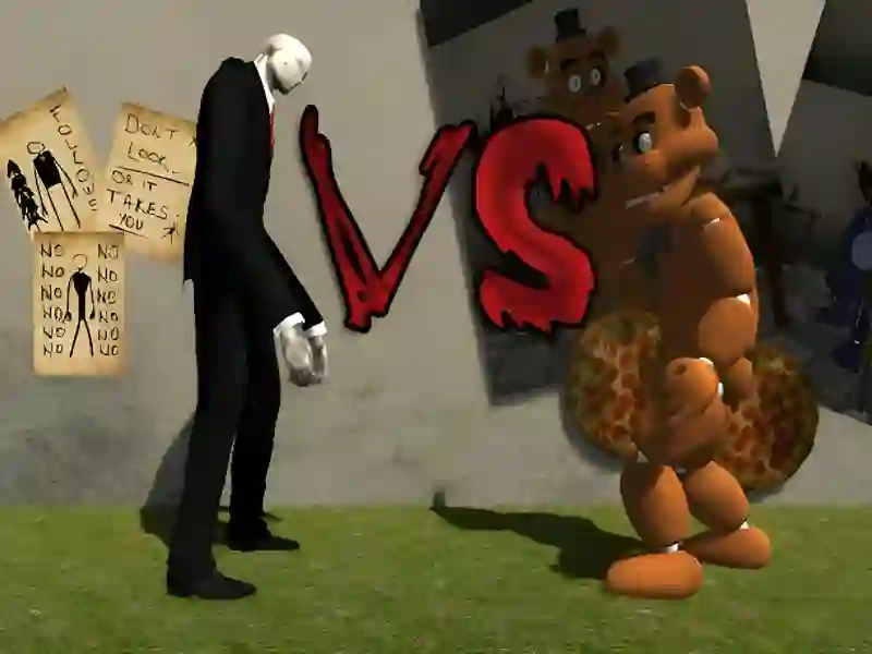 Jeu Slenderman vs Freddy Fazbear en ligne