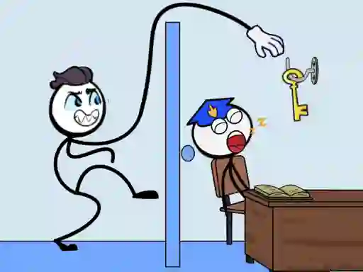 Jeu Stickman Troll Thief Puzzle en ligne