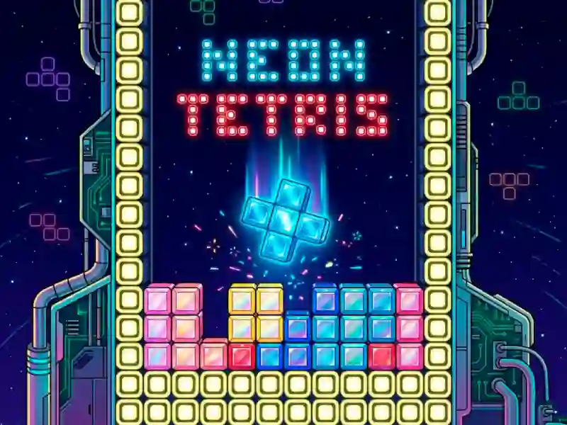 Jeu Neon Tetris en ligne