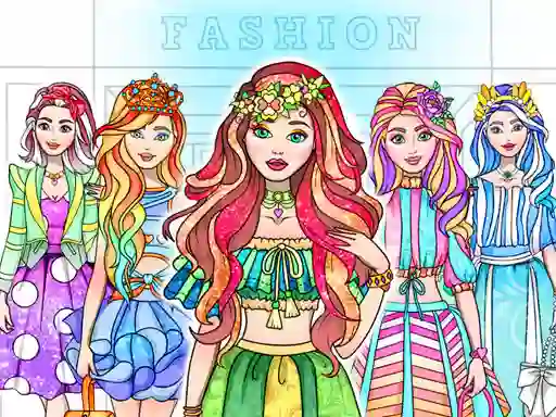 Jeu Girl Coloring Dress Up Games en ligne