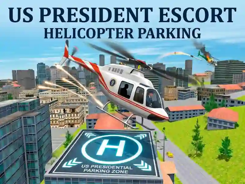 Jeu US President Escort Helicopter Parking en ligne