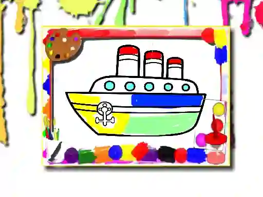 Jeu Boats Coloring Book en ligne