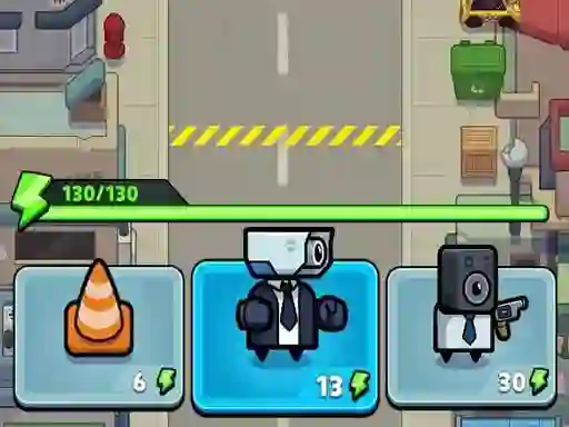Jeu Toilet fight Police vs zombie en ligne