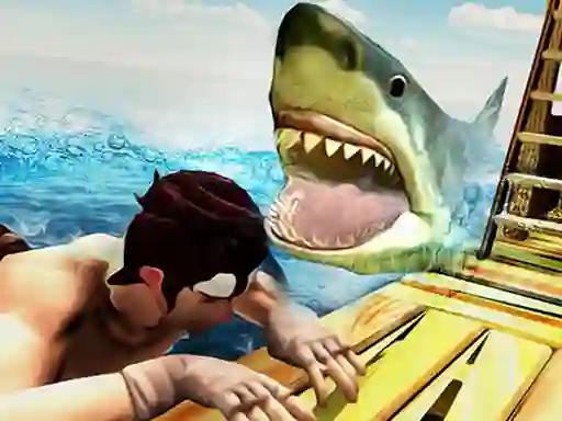 Jeu Raft Angry Shark Hunting en ligne