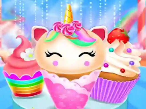 Jeu Unicorn Mermaid Cupcake Cooking Design en ligne