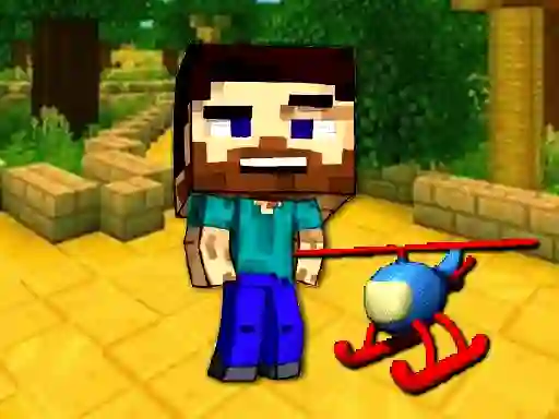Jeu Mineblock Helicopter Adventure en ligne