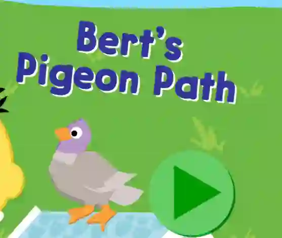 Jeu 123 Sesame Street: Bert's Pigeon Path en ligne