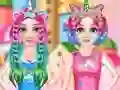 Jeu Princesses Rainbow Unicorn Hair Salon en ligne