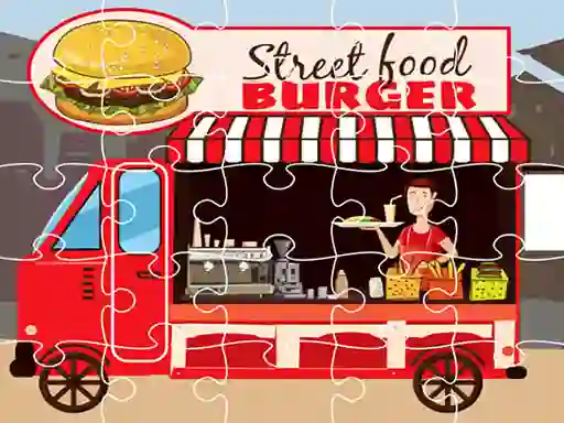 Jeu Burger Trucks Jigsaw en ligne