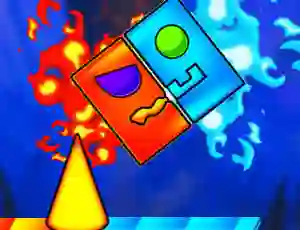Jeu Fire And Water Geometry Dash en ligne