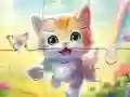 Jeu Jigsaw Puzzle: Kitten With Butterfly en ligne