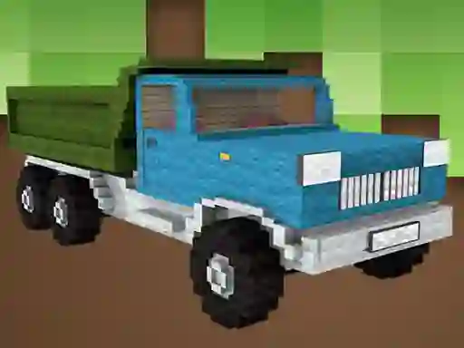 Jeu Blockcraft Truck Jigsaw en ligne