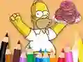 Jeu Coloring Book: Simpson Doughnut en ligne