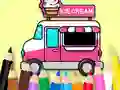 Jeu Coloring Book: Ice Cream Car en ligne