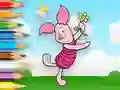 Jeu Coloring Book: Piglet Holds Toy Windmill en ligne