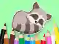 Jeu Coloring Book: Baby Raccoon en ligne