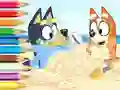 Jeu Coloring Book: Bluey On The Beach en ligne