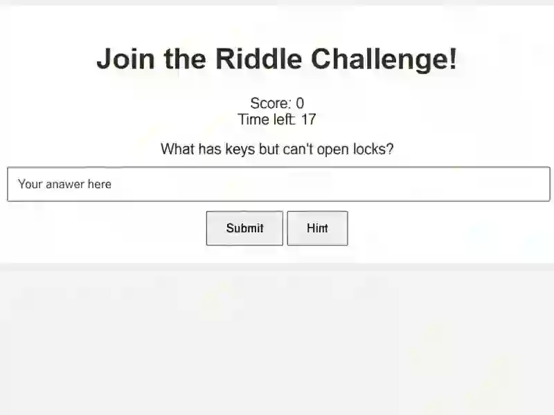 Jeu Riddle Challenge en ligne