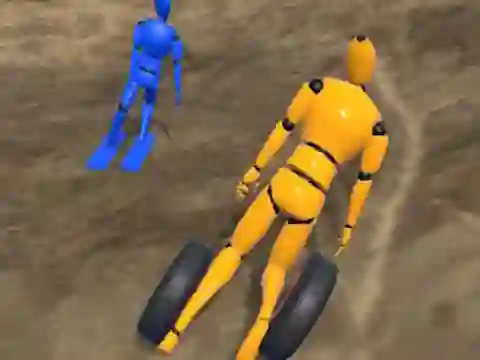 Jeu Ragdoll Racing: Extreme Downhill en ligne