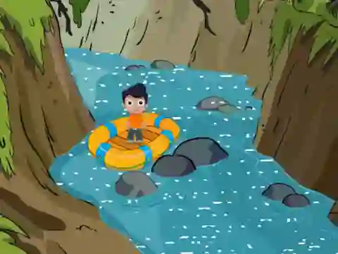 Jeu Rescue the Cute Boy from River en ligne