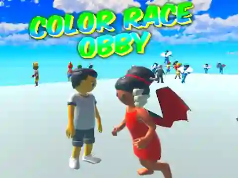 Jeu Color Race Obby en ligne