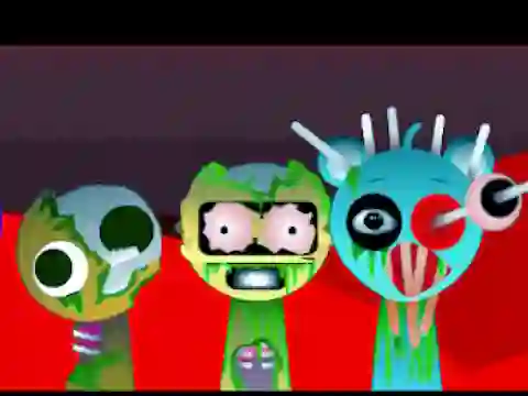 Jeu Sprunki Music Scary Beat Box en ligne