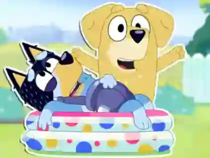 Jeu Jigsaw Puzzle: Bluey Dad Baby en ligne