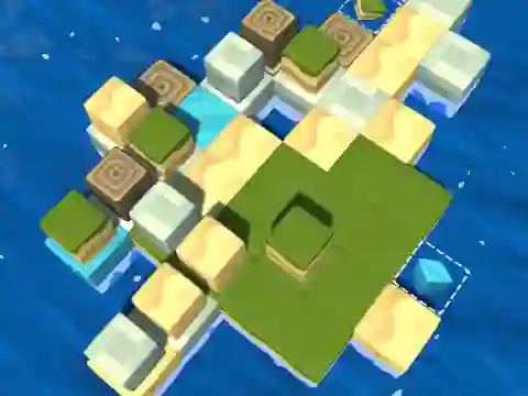 Jeu Cube Island: ASMR Relax Puzzle en ligne