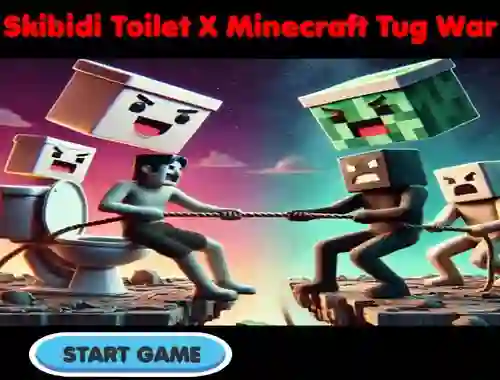 Jeu Skibidi Toilet X Minecraft Tug War en ligne
