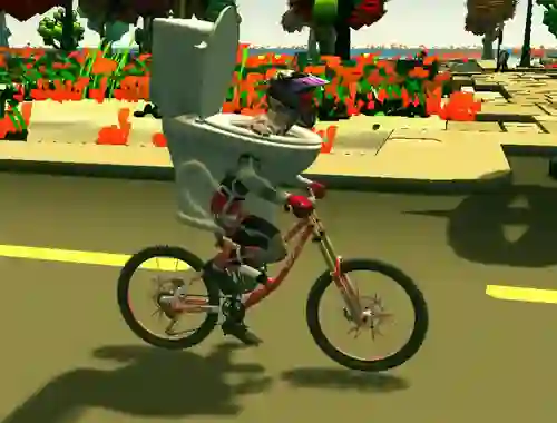 Jeu Skibidi Toilet Bike Riding en ligne
