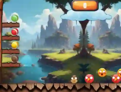 Jeu Color Ball Shoot Bird en ligne