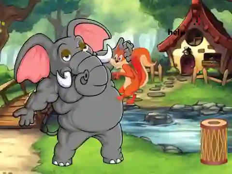Jeu Squirrel Trapped To Giant Elephant en ligne