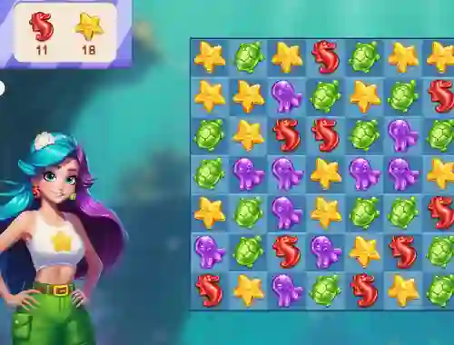 Jeu Underwater Adventures: Match 3 en ligne
