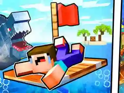 Jeu Noob Raft: Ocean Survival en ligne